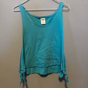 PINK Victoria's Secret blue Tank Top Sz small
